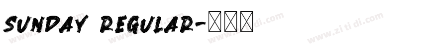 sunday regular字体转换